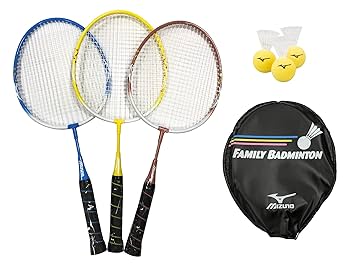 ミズノ　バドミントンラケット　2本セット Amazon | 【スポーツステッカー1枚付き】バドミントン ラケット