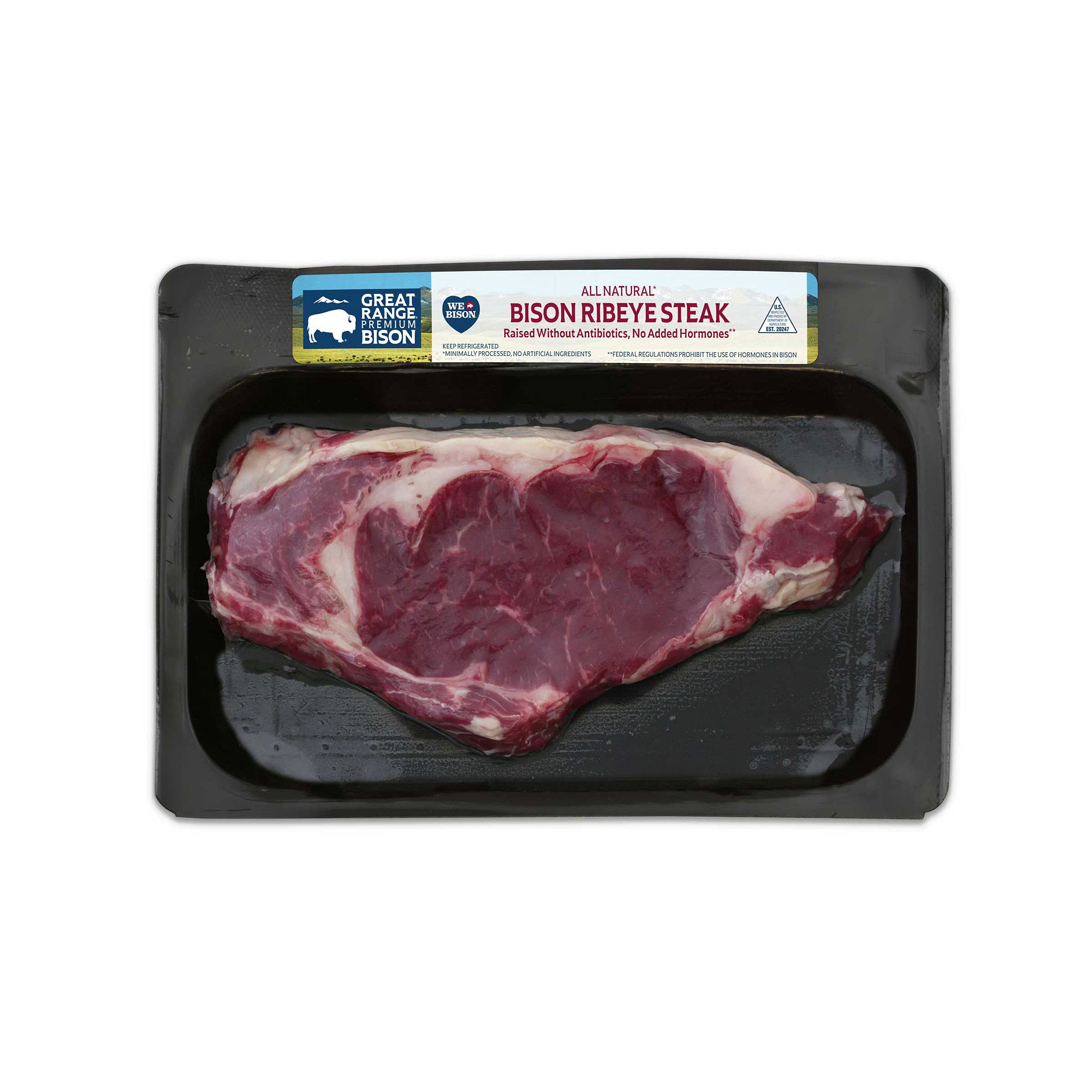 Great Range Bison Boneless Ribeye Steak