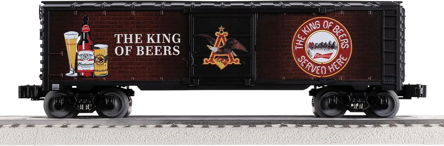 Lionel Budweiser Illuminated Bar Sign #2 O Gauge Model Train Boxcar