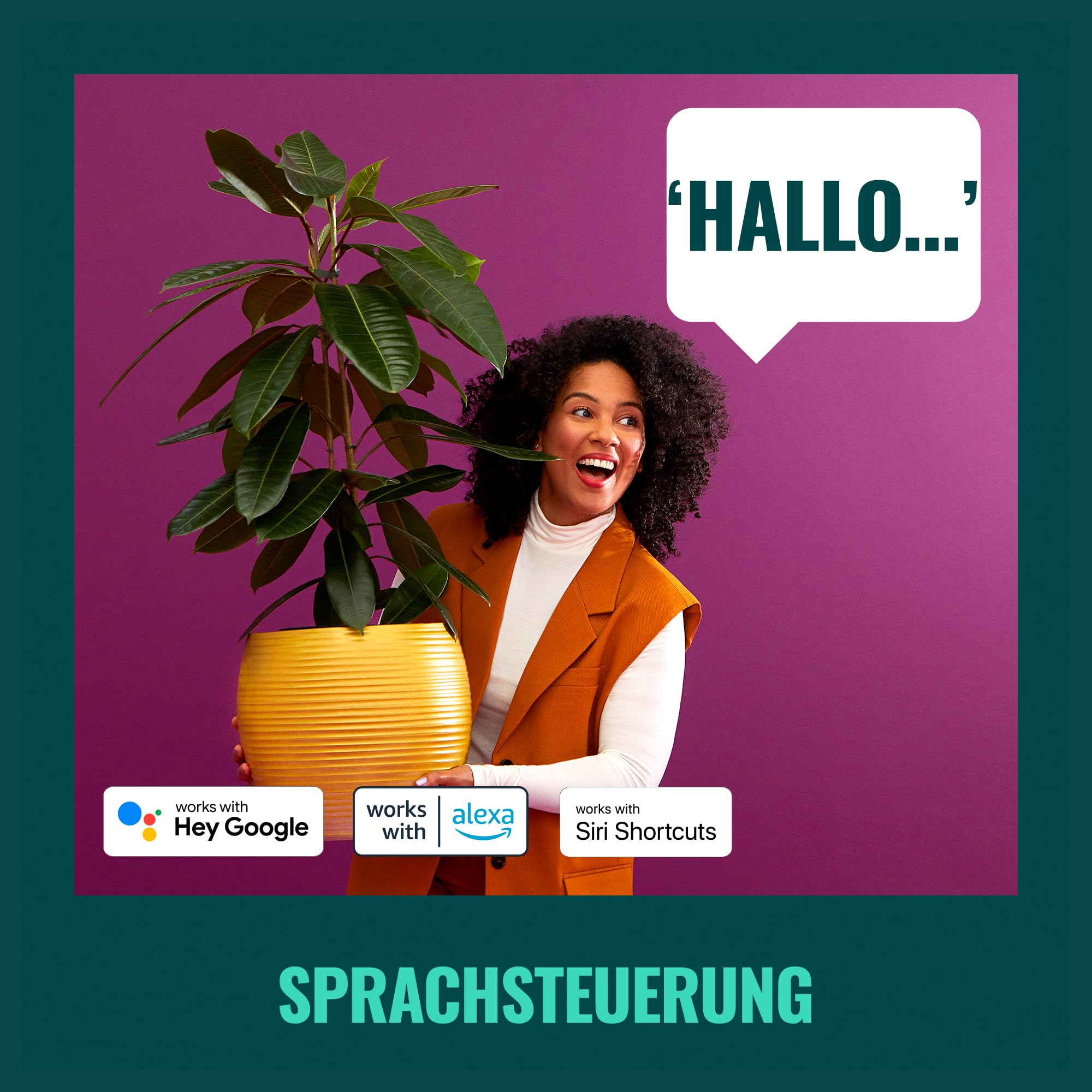 WiZ RGBIC Smart LED Fairy Light - Lichterkette mit 160 LEDs, 16 Mio. Farben + Weißschattierungen, 8 Lichtzonen, verbindet sich mit WLAN, Sprach- / App-Steuerung, funktioniert mit Google Home, Alexa