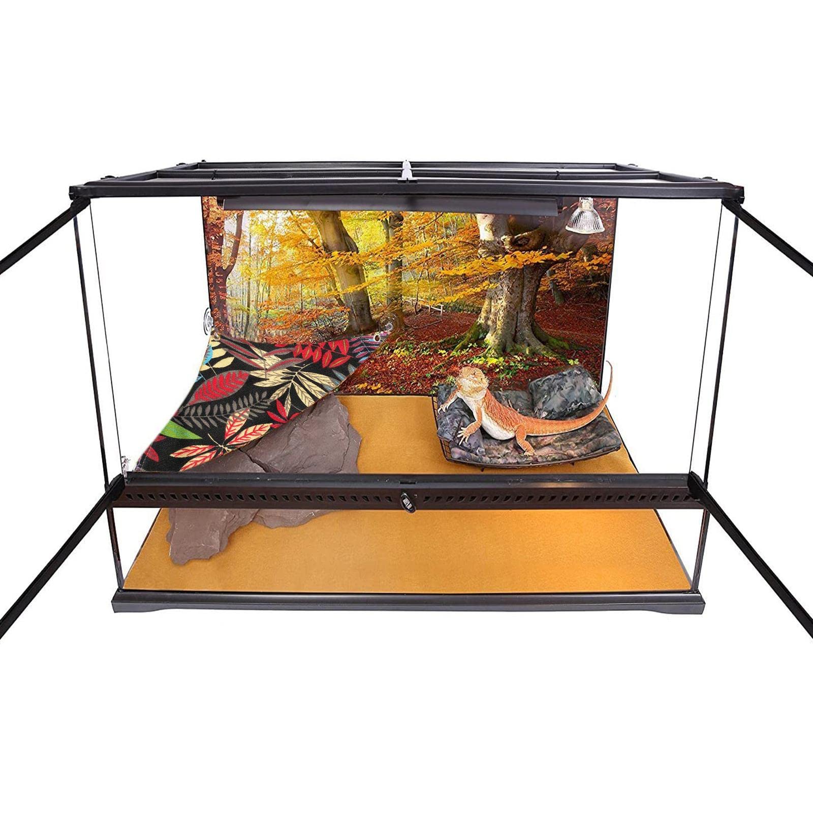 Reptiles Lagartos Serpientes Hamaca Tumbona Escalera Accesorios Cama Colgante Juguetes Negro L, 4 Piezas