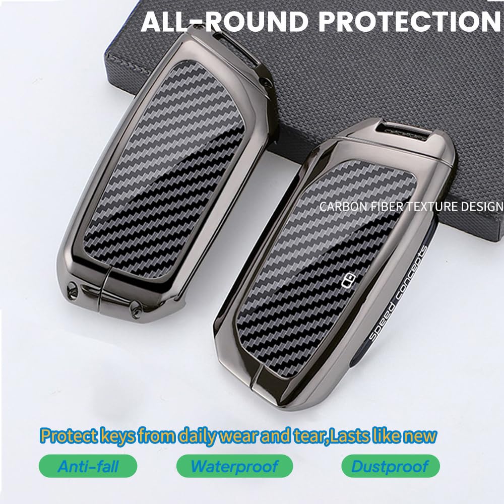 ontto Etui na kluczyki samochodowe ze stopu, pasuje do BMW 2026 2025 2024 X1 U11 X2 X3 G45 X5 X6 X7 IX1 2er U06 Touring 3er 5er 7er G07 I7 i5 etui na klucze obudowa kluczy etui ochronne breloczek do
