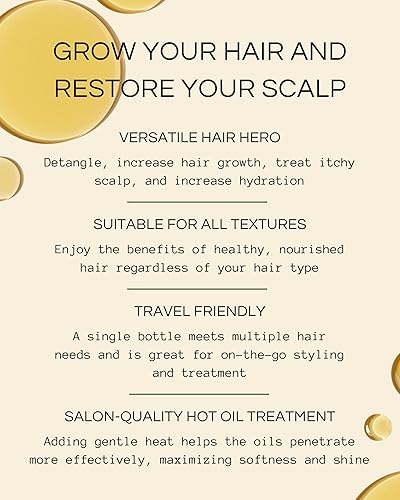 Miniatura 3 de Righteous Roots Rx - Aceite para el crecimiento del cabello, antiencrespamiento y espesante mejor para cabello natural rizado y ondulado, y barbas.