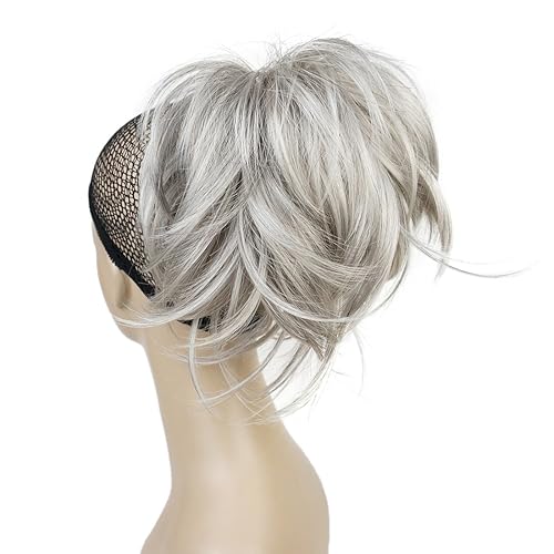 Miniatura 2 de Lydell Extensiones de cabello sintético con pinza de mandíbula (51 gris plateado oscuro)