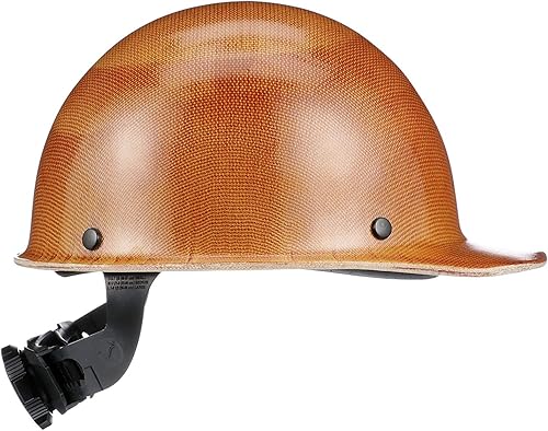 Vista 4 de MSA Skullgard - Casco de seguridad estilo gorra con suspensión, tapa sin ranuras, hecho de resina fenólica, cargas de calor radiante de hasta 350F