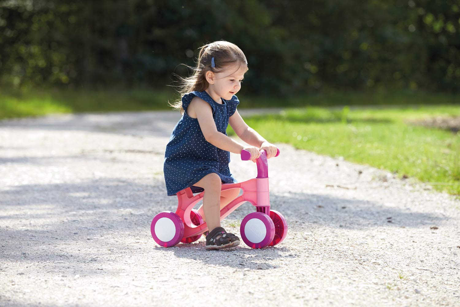 Trottinette D'apprentissage Lena Eco My First Scooter - Pour Enfants Dès 18 Mois - Vert/Orange - 48 Cm