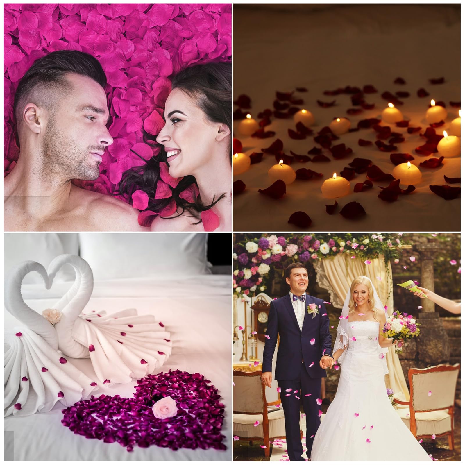 Petali Di Rosa Naturali 150g - Per Matrimoni, Decorazioni, Bomboniere E Bagno Relax, Colore Rosa - Foto 6