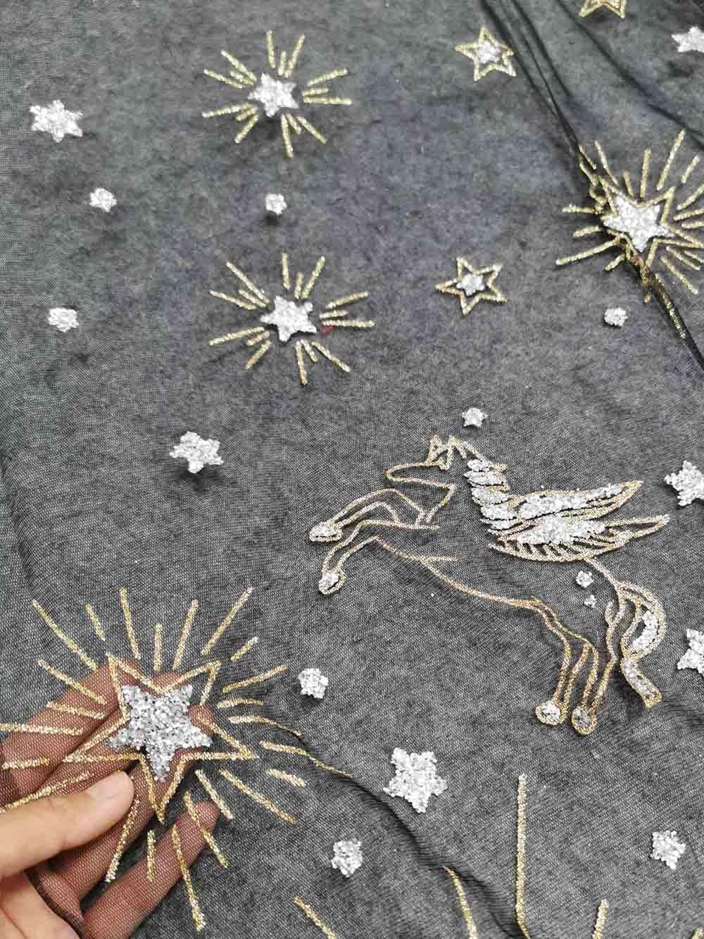 Hochzeitsschleier Braut-Tüll, schwarzer Tüll, 3 Meter Lange Schleier mit Glitzer, Gold-Silber-Staub, Hochzeitsschleier, Schulterschleier, 250/300 cm Kopfschleier wiederverwendbar