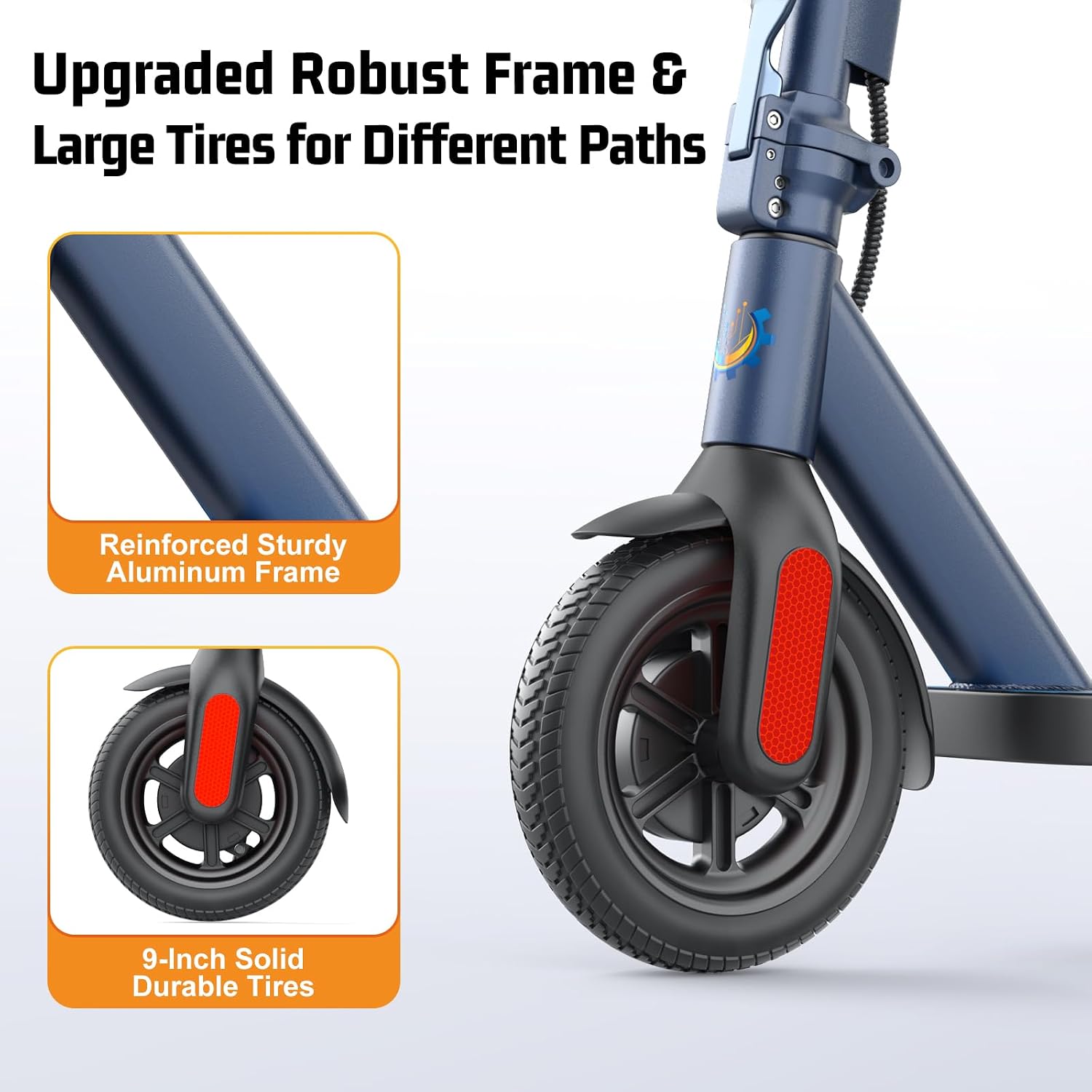 Caroma Electric Scooter Adults, 350W/500W Motor, Top Speed 20/25 Mph & 30 Miles Range, 8.5" Solid Tires, Cruise Control E Scooter for Adults
