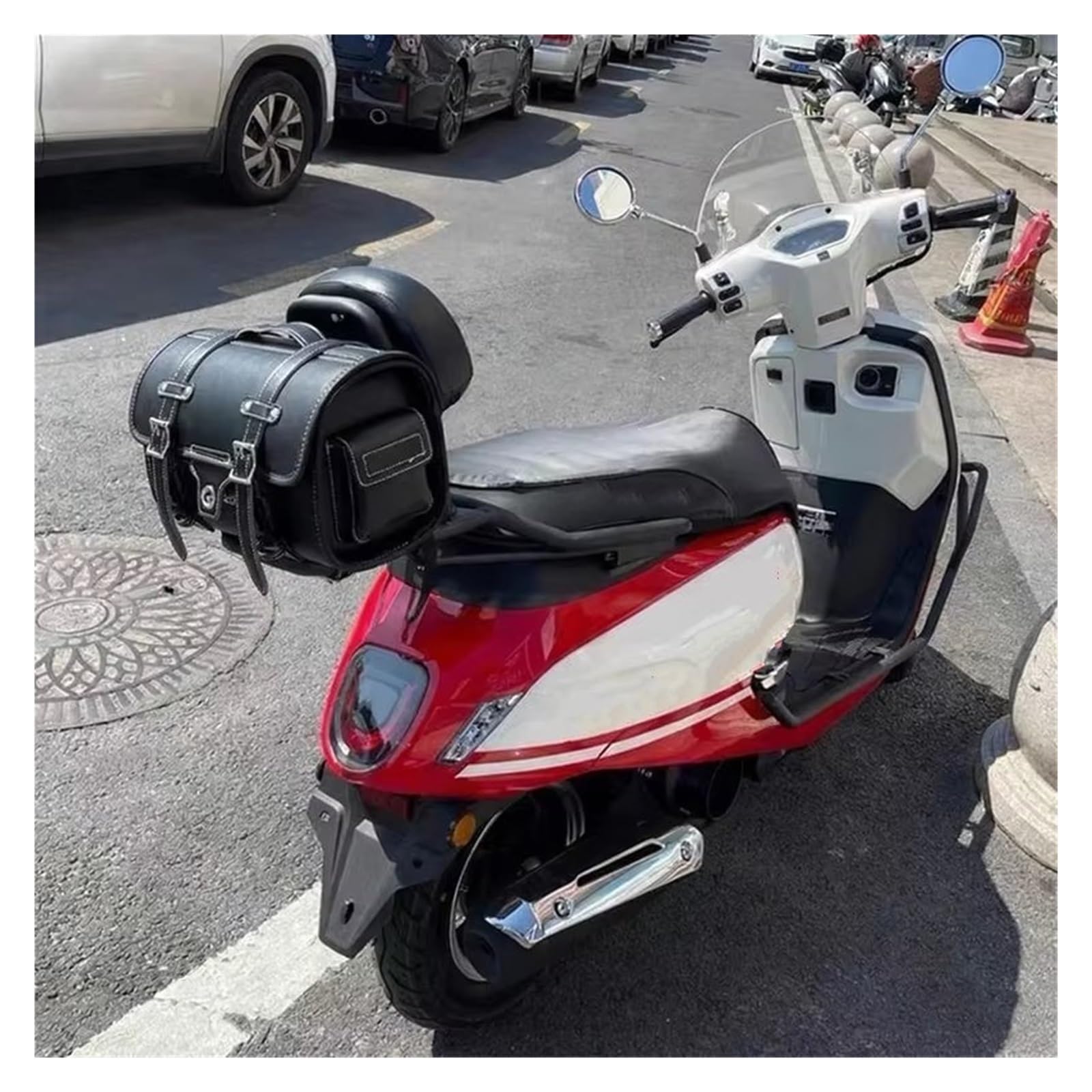 Borsa Laterale Per Moto Borse Impermeabili Universali Per Moto Grande Capacità Borsa Per Bagagli Viaggio Posteriore Per Attrezzi(Nero)
