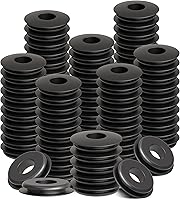 Vista 7 de 50 sellos de mano Glad de goma, juntas redondas negras Gladhand para semirremolques, remolques, manguera de aire de freno, número de pieza 10028