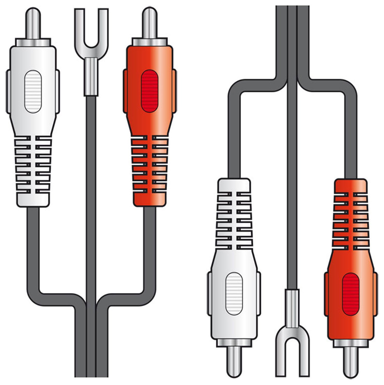 Cavo RCA 2x Maschio A 2x Maschio Con Messa A Terra – Collegamento Audio Professionale - 3