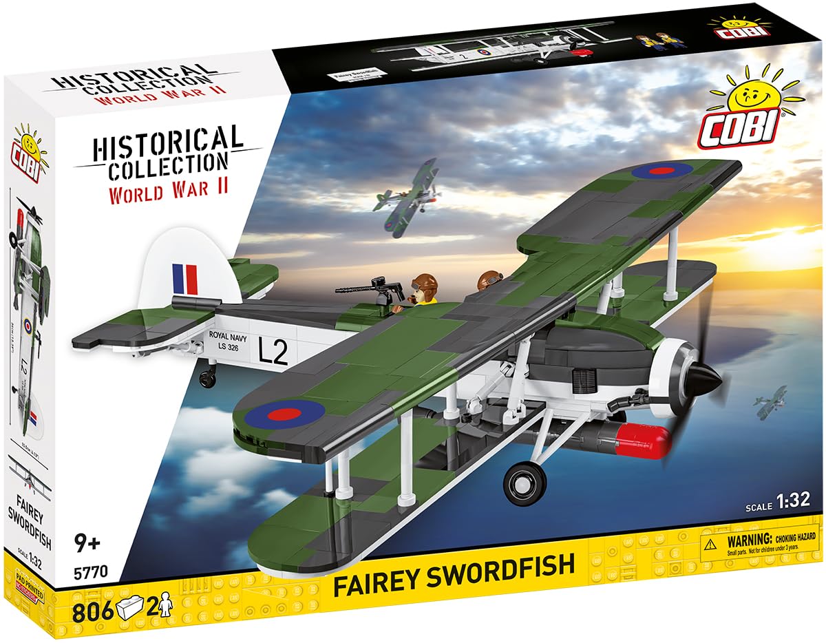 FAIREY Swordfish Scale 1:32 809 pcs/2 fig Box: 45,0 x 6,0 x 30,5 cm