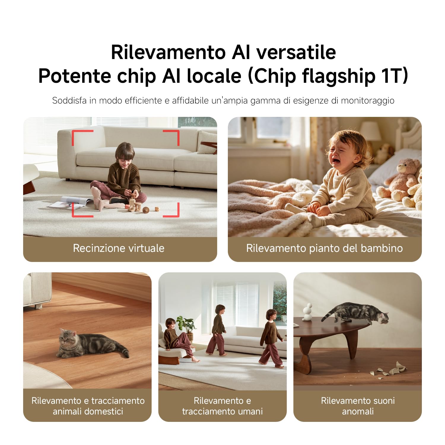 XIAOMI C701 Pro Telecamera di Sicurezza da Interni 4K+3K a Doppia Lente