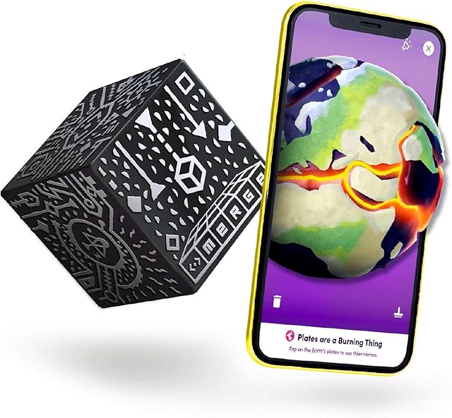 Merge Cube - Hold Anything - Hands-on Science and STEM Education | Digital Teaching Aids - Science Simulations and STEM projects - Home School, Remote and in Classroom Learning (UK Edition)