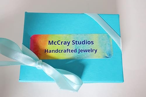 Miniatura 5 de White Peach Gold Fused Dichroic Glass Sterling Silver Earrings N223