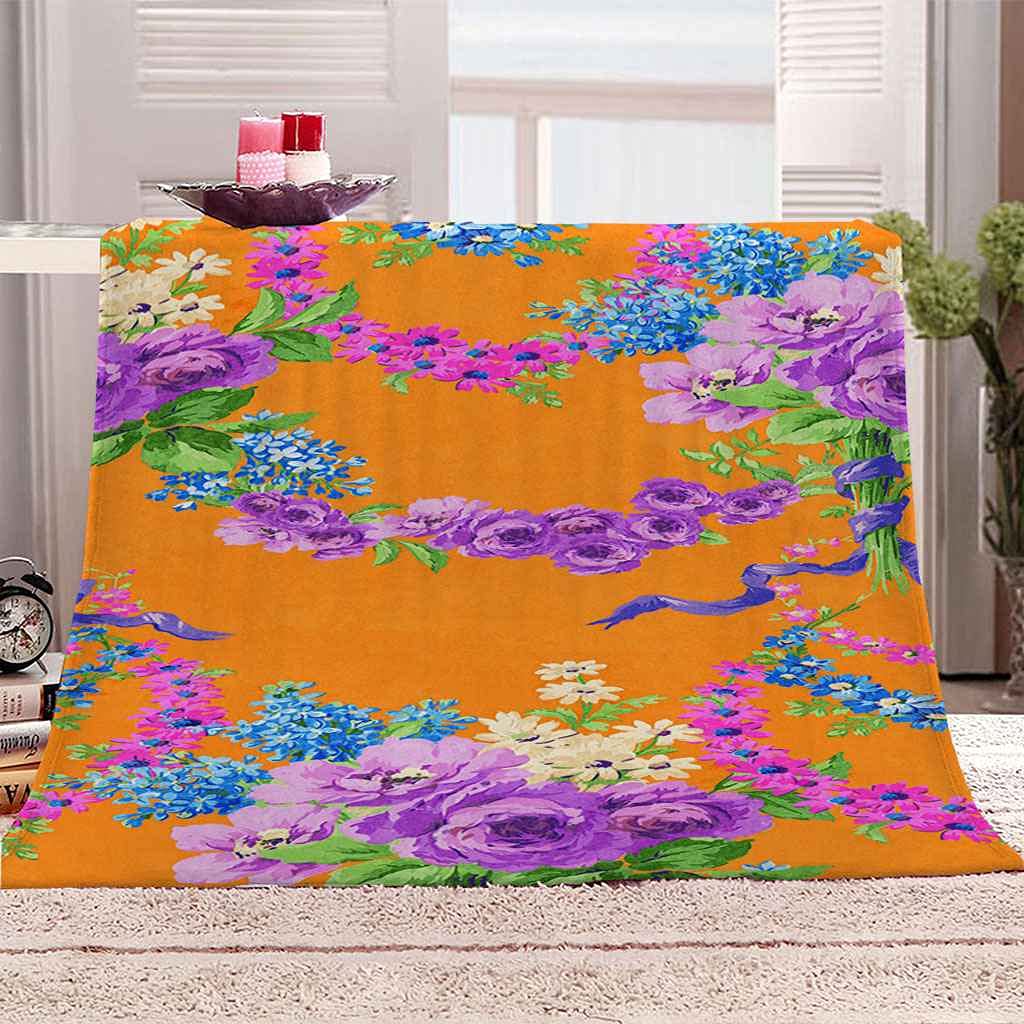 Couverture lit en flanelle 130x150 cm pour vos soirées canapé
