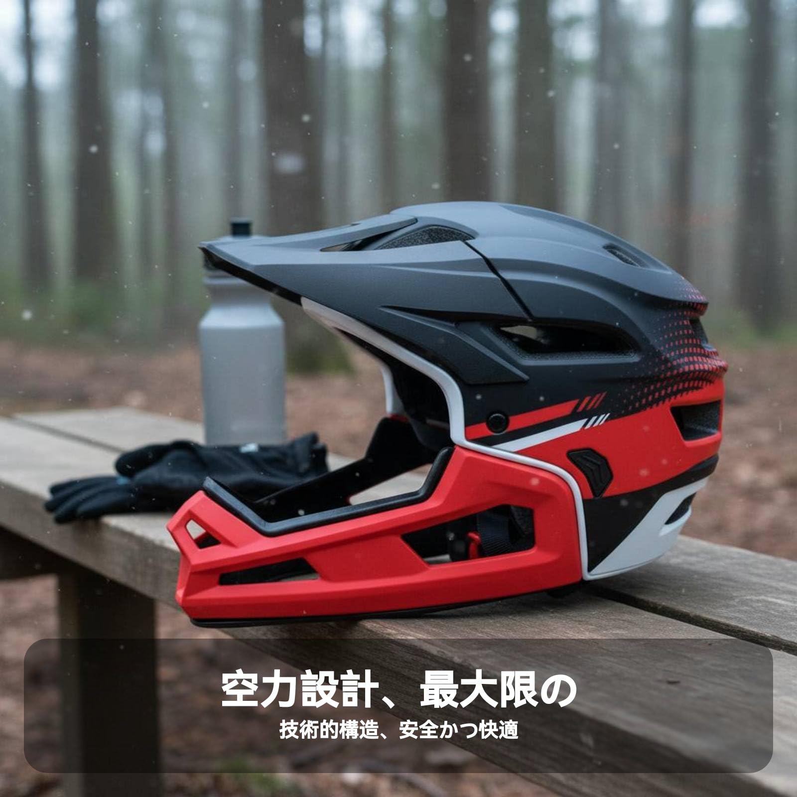 Casco para Ciclismo con Protector Facial Desmontable Modular Ventilación Forro Transpirable Sugerido para Deportes al Aire Libre y Rutas de Montaña