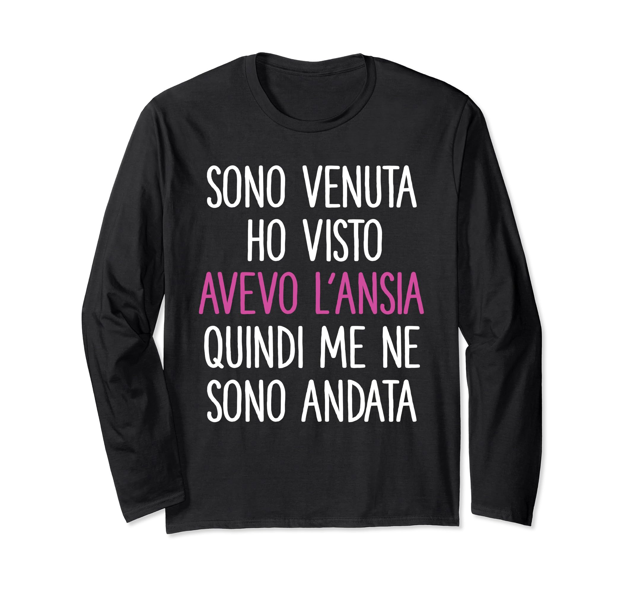 LUMOMIX T-Shirt Donna Divertente – Frasi Simpatiche 'Sono Una Ragazza Ansia E Sapone' – Girocollo, Leggera, Cotone
