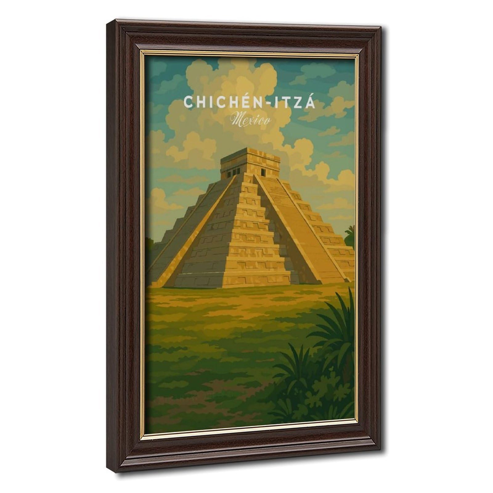 Bareronor Chichén Itzá Canvas Poster for Bedroom Decor Gift
