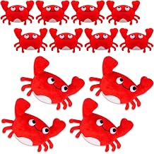 12Pack Cute Plush Crab Lobster Doll Toy for Kids، Soft Mini Stuffed Crab Lobster Hanging Ornaments for Key Purse Bag Backpack تفضل عيد ميلاد DIY