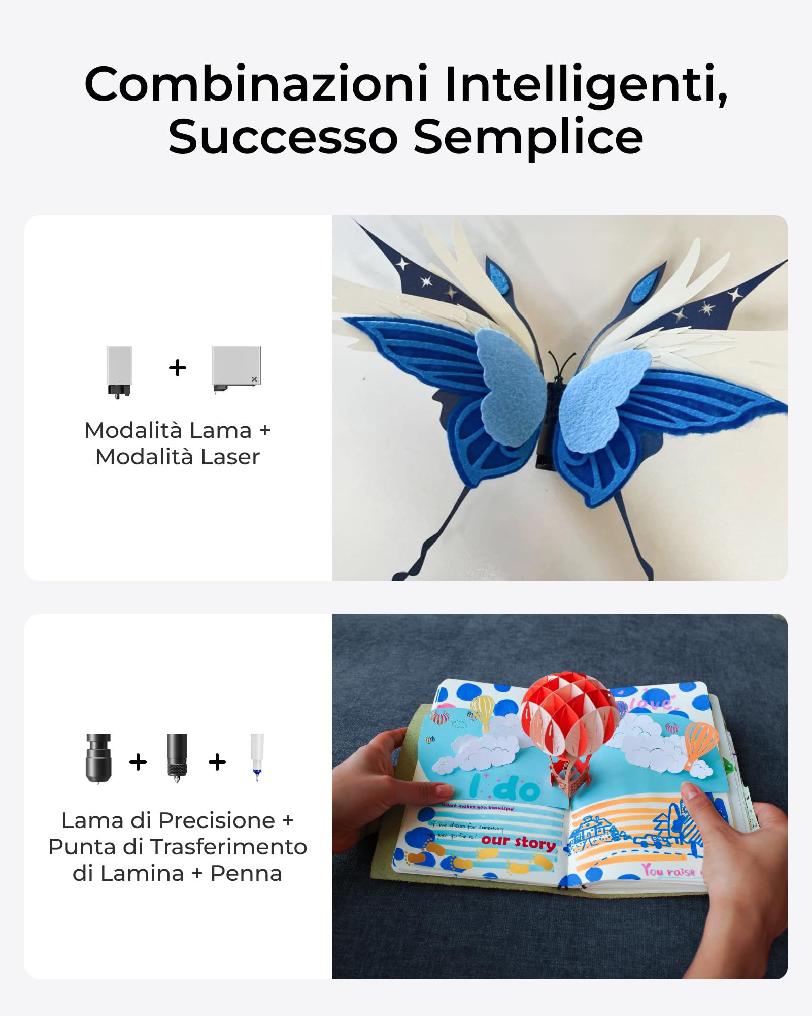 xTool M1 Ultra 4-in-1 Macchina Creativa: Incisore Laser 10W, Stampa Inkjet, Taglio Vinile, Disegno con Penna, per Oltre 1000 Materiali, Fai-da-te, Regali, Artigianato Domestico, Piccole Aziende
