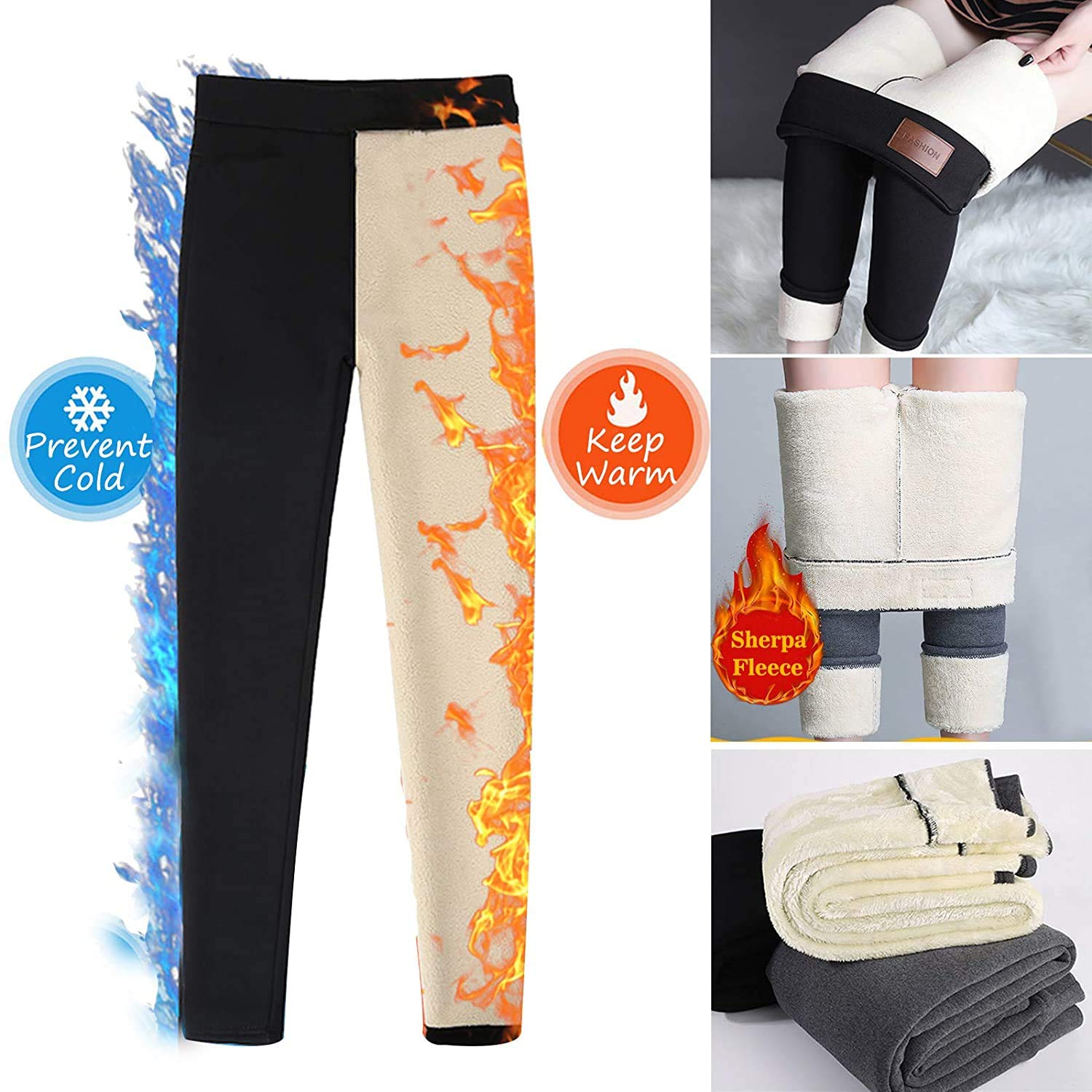 Damskie zimowe getry z podszewką z polaru legginsy wysoka talia rozciągliwe grube kaszmirowe legginsy pluszowe ciepłe spodnie termiczne