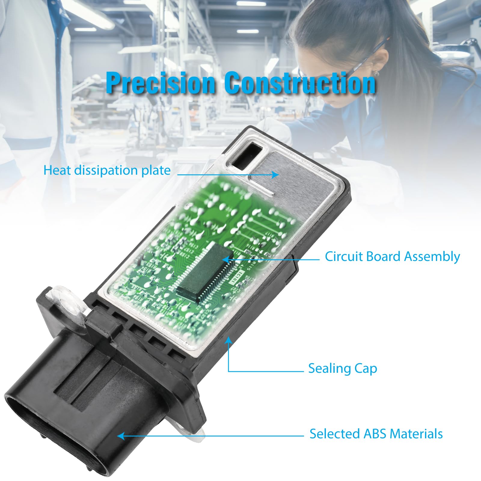 Ricambio Sensore Aria Motore Mass Air Flow Sensor Meter MAF For GMC Buick Pontiac Chevrolet Saturn Cadillac C 1192868 - View #11