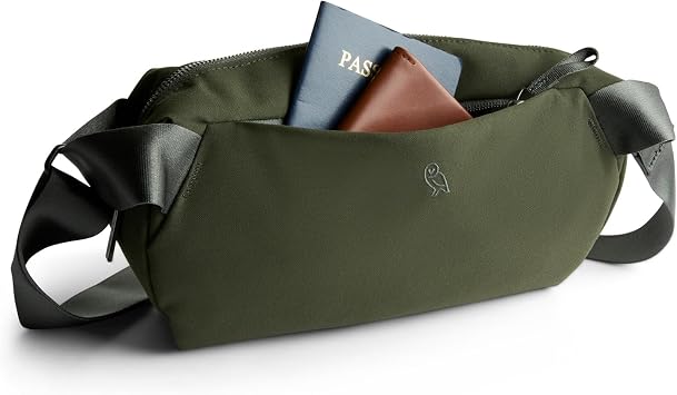 Bellroy Classic Sling 5L, Minimalist Crossbody Bag - Olive