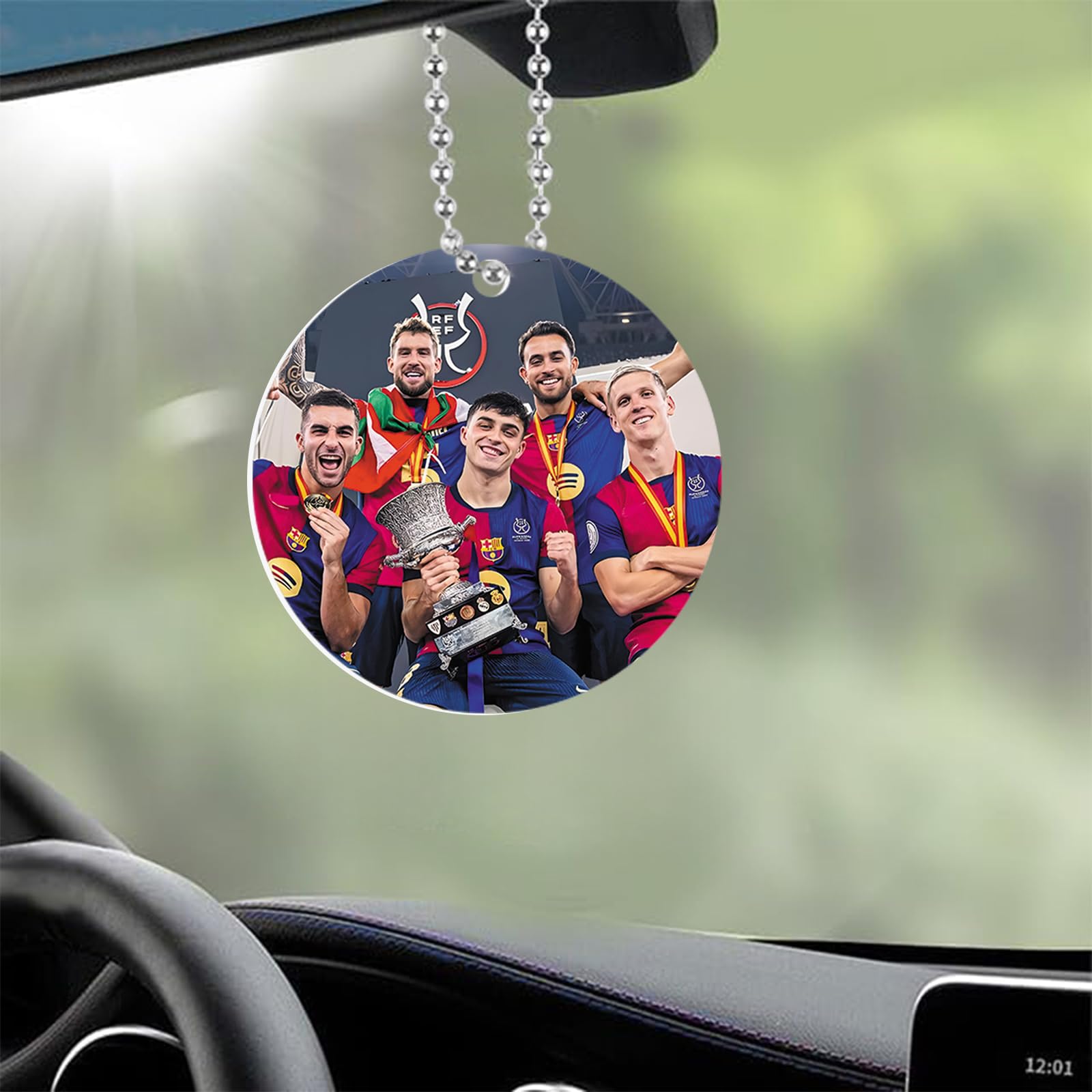 HOBULL Pendentif Photo Voiture Rétroviseur Personnalisé - Décoration Intérieur Acrylique