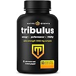 NutraChamps Tribulus Terrestris for Men, 2000mg Supplement Booster for Energy, Vitality, Stamina & Performance, Extra Strength Saponins, 90 Vegan Capsules