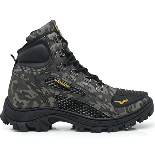 Bota Masculina Adventure para Trilha e Trekking – Solado Tratorado Antiderrapante, Conforto com Palmilha em Gel, Resistente para Trabalho e Uso Diário