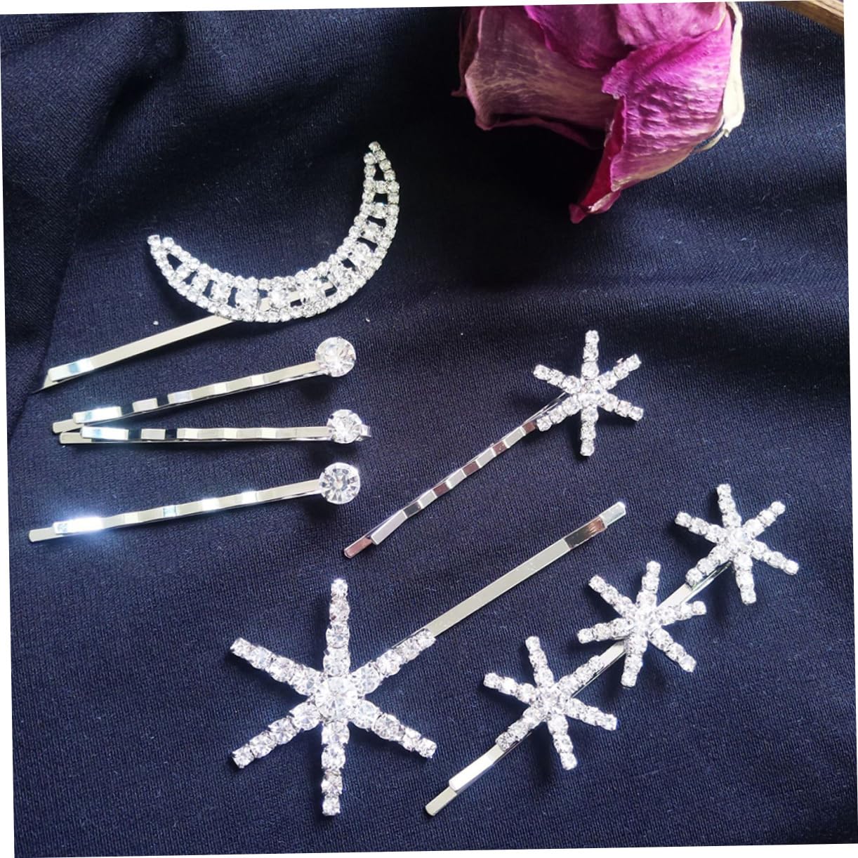 21pezzi Fermagli Per Forma Di Stella e Accessori Chic e Retro Per Donne e Ragazze Clip Decorative Di Alta Qualità