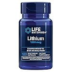 Life Extension Lithium, 1000 mcg - Lithium Orotate - Helps Maintain Cognitive Function & Memory - Low-Dose Formula - Non-GMO, Gluten-Free, Vegetarian - 100 Capsules
