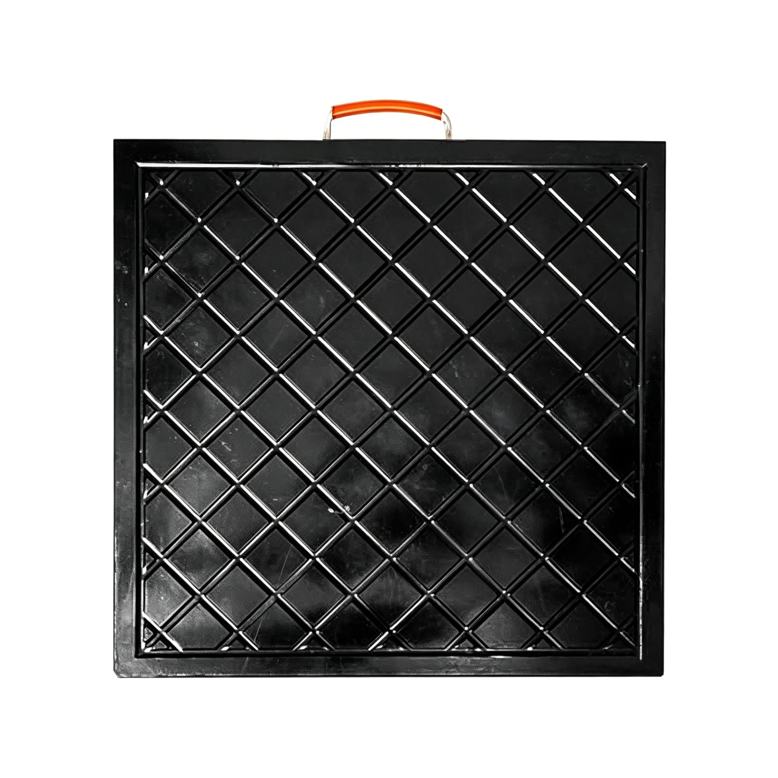 Kran-Abstützplatten Mit Griff, Anti-Sink-Anhängerstabilisator Und Stützplatte Für Wagenheber, Für Servicefahrzeuge, Wohnmobile, Reisemobile Und Schwere Baumaschinen (23,6×23,6×2"/60×60×5 cm)