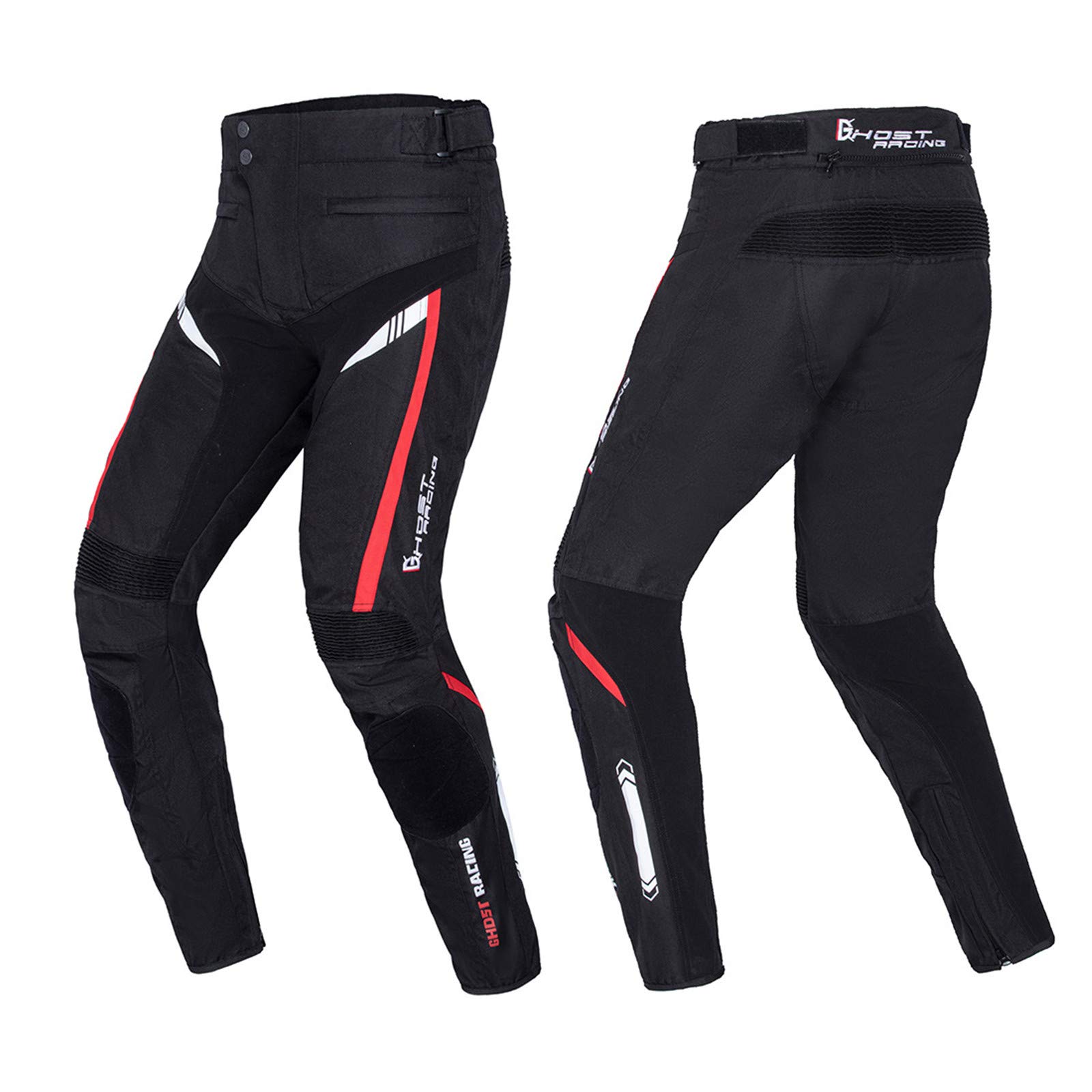Pantalon De Moto pour Hommes,Pantalon De Moto Blindé, Pantalon De Motard Armure CE Amovible Résistant avec Doublure en Coton Amovible