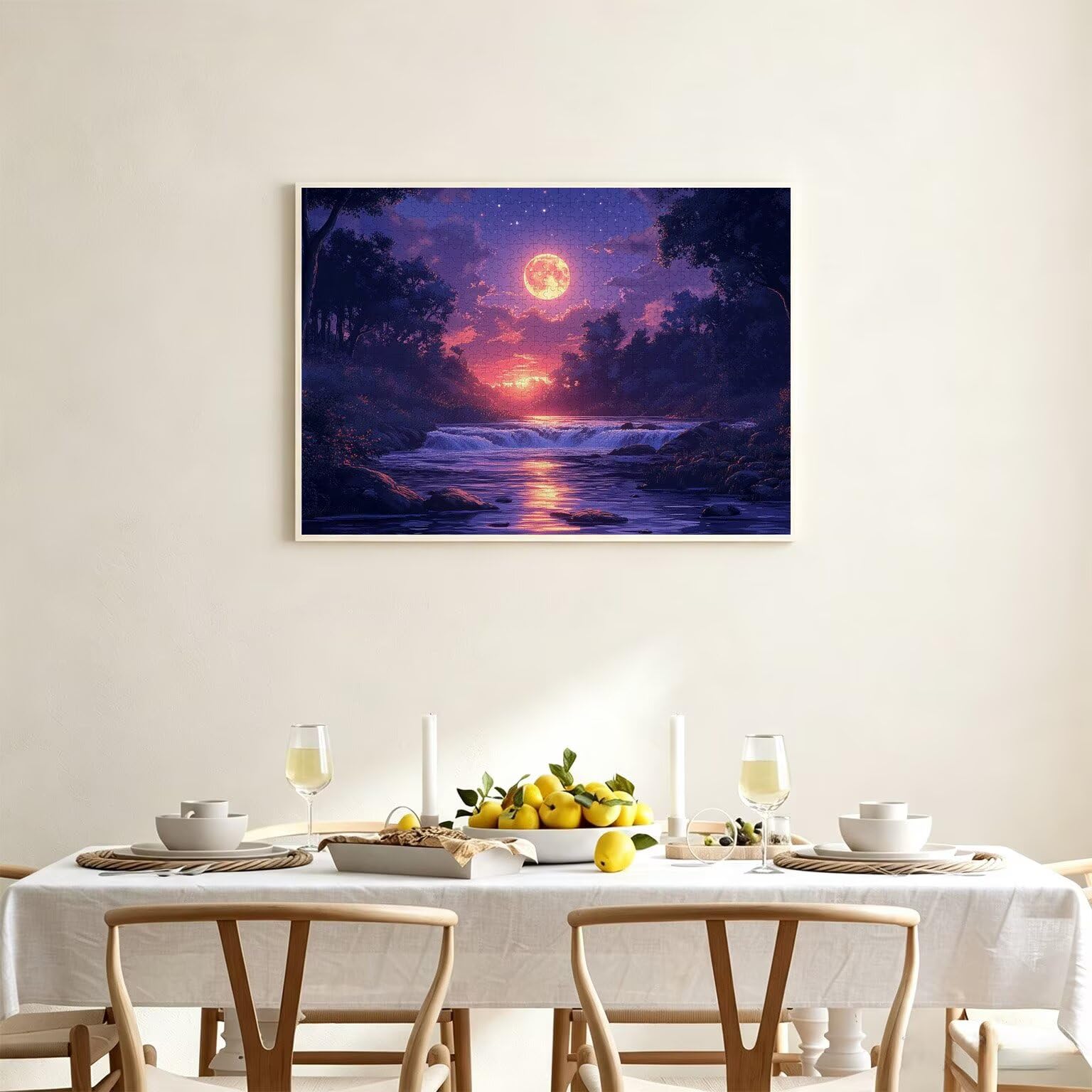 Puzzle 2000 sztuk 99x70 cm, puzzle dla dorosłych księżyc krajobraz, n-849