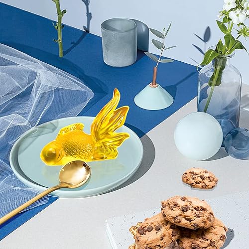 Miniatura 2 de FineInno Molde de resina de pez Koi, molde de silicona de pez dorado para resina epoxi, molde de fundición de carpa 3D, colgante, adorno, dijes,