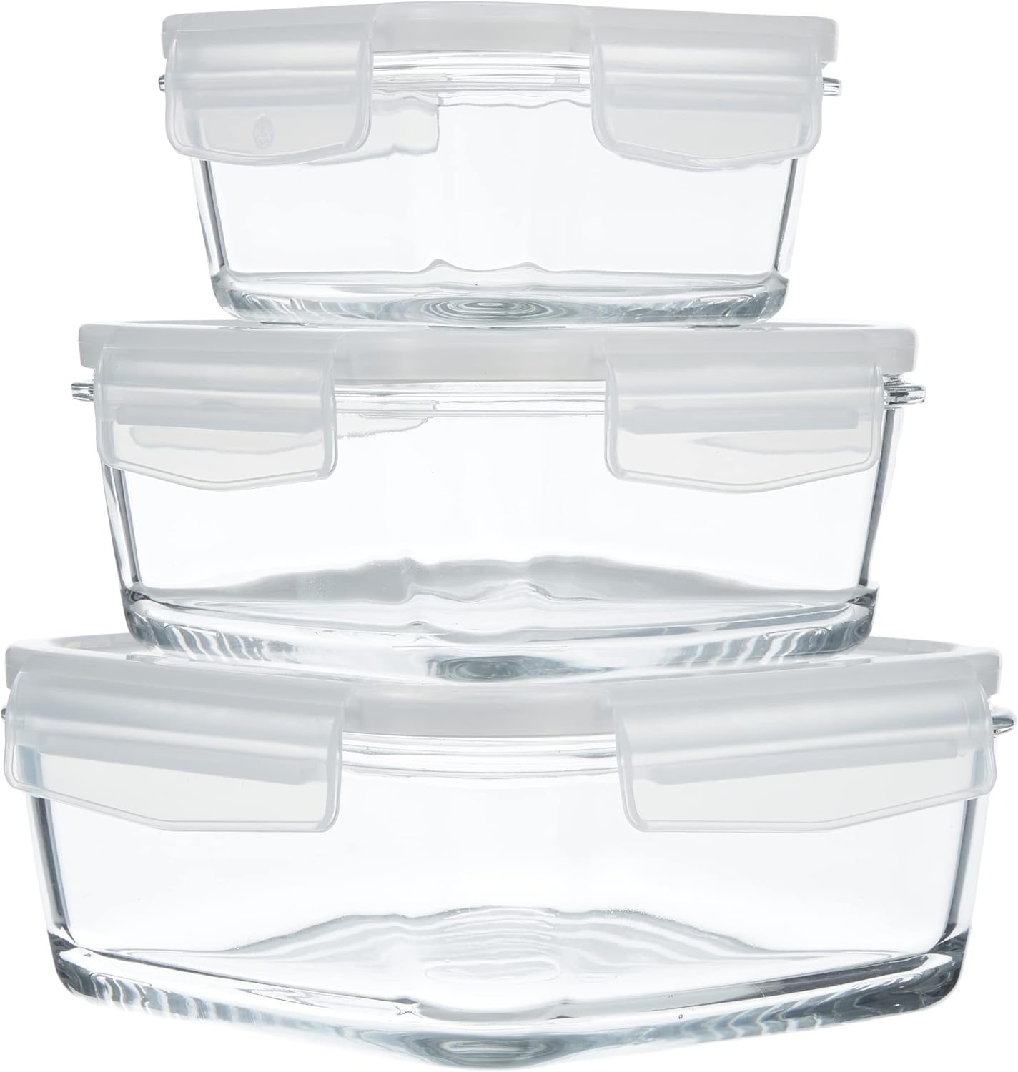 Lav Fresco 3'lü Saklama Kabı Seti, Cam, 1150 cc