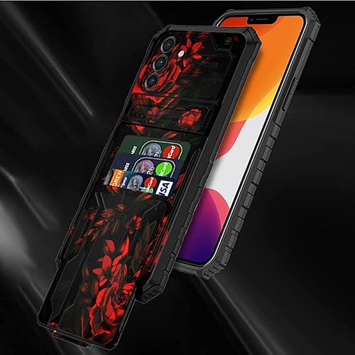 Miniatura 8 de Funda tipo cartera para Samsung Galaxy A13 5G con tarjetero desmontable (capacidad de 3 tarjetas de crédito) Soporte Kickstand Funda resistente a