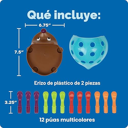 Miniatura 8 de Learning Resources Spike The Fine Motor Hedgehog - Juguetes Montessori para niños pequeños, forma de apilamiento, regalos para niños y niñas