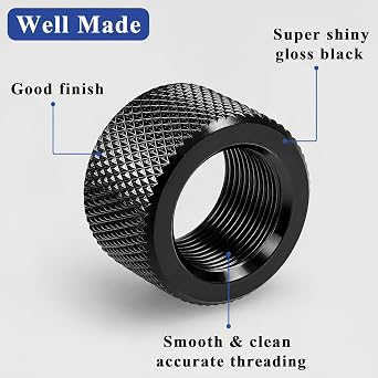 5-Pack 5/8 x 24 Steel Thread Protectors for .308 LR308 | Helps shield exposed threads from dust, debris and everyday wear during storage, handling or transport.