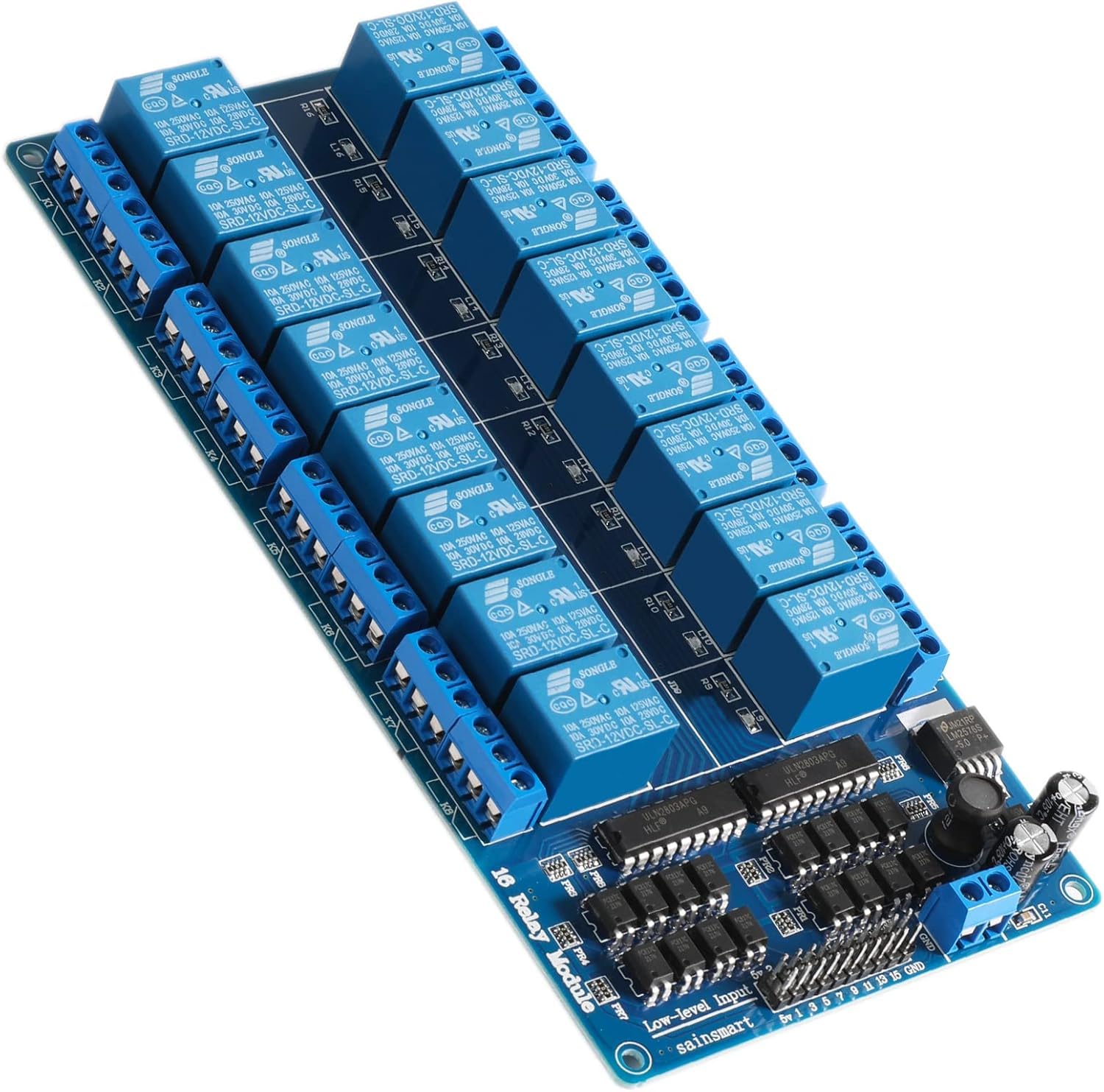 SainSmart 16-Channel Canal 12V Relay Relais Module pour Arduino DSP AVR PIC ARM