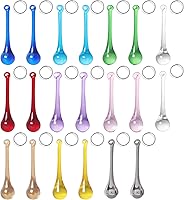 Vista 9 de LONGWIN 20pcs cristal lágrima lámpara colgante piezas boda fiesta árbol de Navidad decoraciones adornos