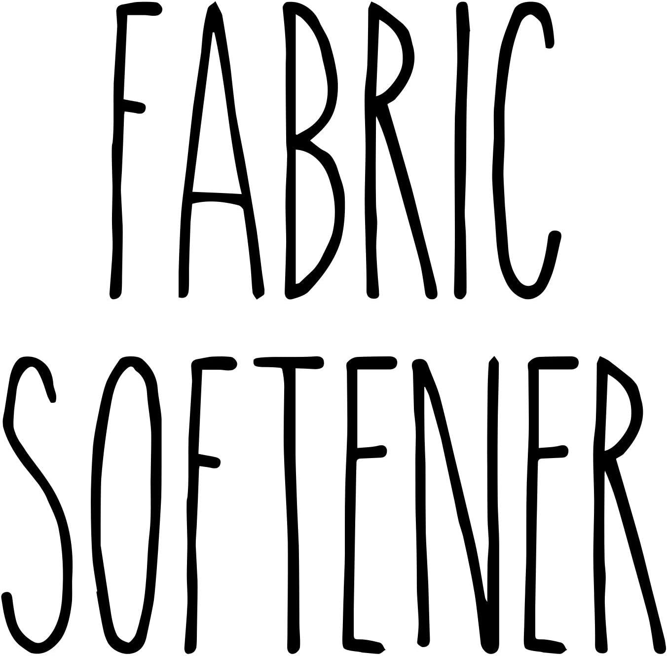 Black Fabric Softener Vinyl Decal Skinny Farmhouse Style for