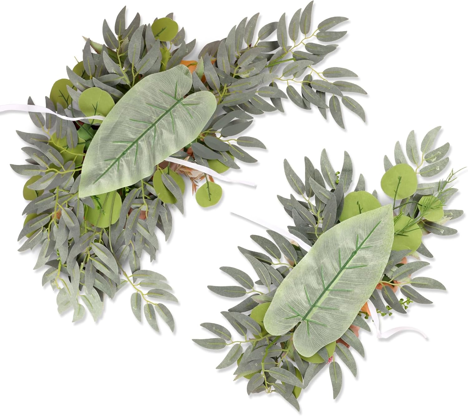 Terracotta Wedding Arch Flowers (Pack of 2), Artificial Flower Swag Welcome Sign Floral Swag Wedding Flowers for Wedding Ceremony and Reception Arch Backdrop Floral Decoration