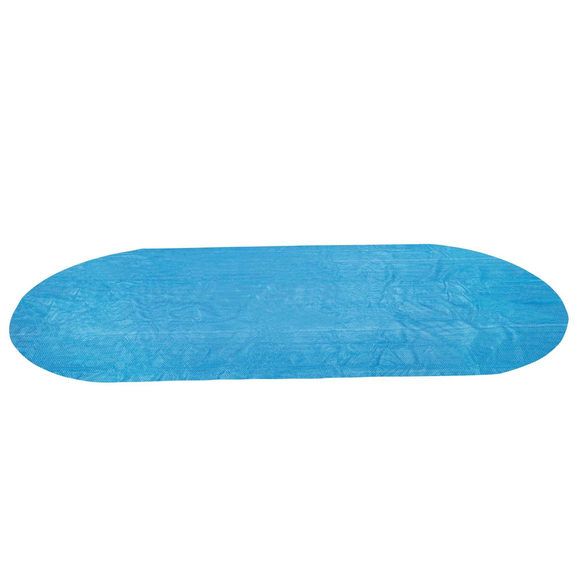 Bestway Flowclear Bâche Ovale à Chaleur Solaire pour piscines Hors Sol et creusées Bleu 4,3 x 2,4 m 5,1 cm (Housse Uniquement)
