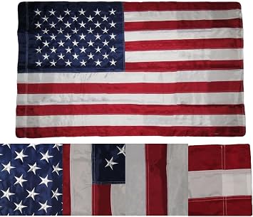 MWS Tradewinds 3X5 FT USA Embroidered Sleeved Pole Pocket Deluxe Nylon Stars US American Flag Imported