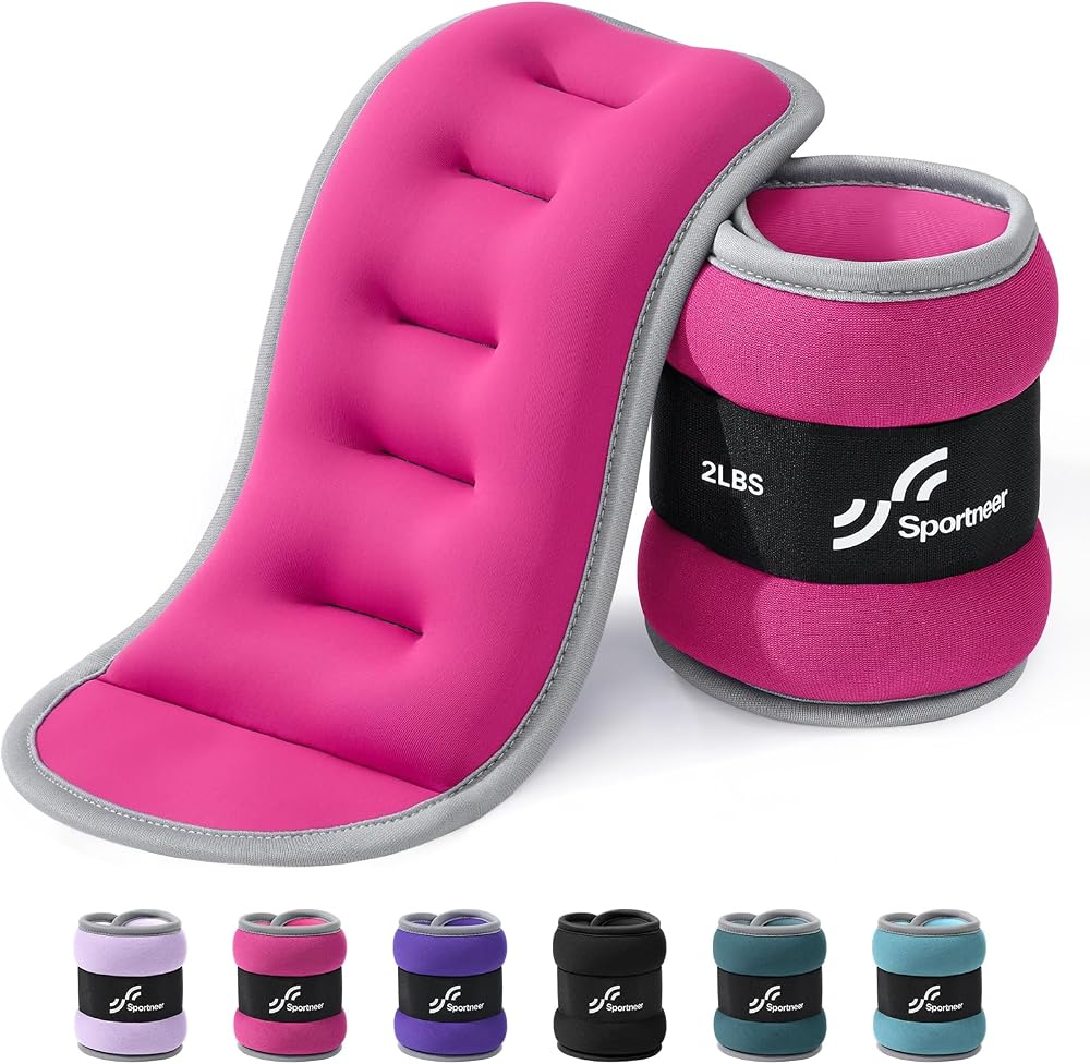 Sportneer Ankle Wrist Weights for Women Men Pair of 1/2/4/6/10 LBS Options