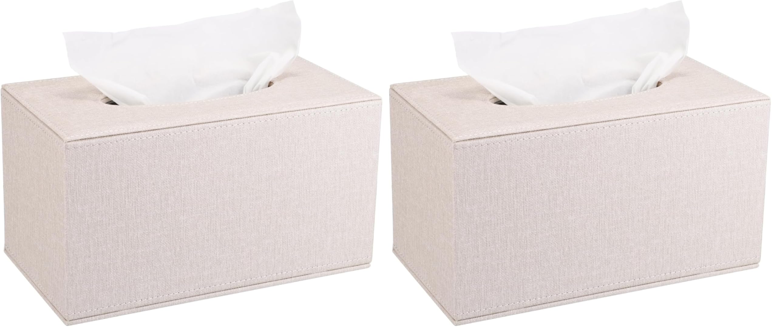 Linen Tissue Box Cover - Magnetic Design -22